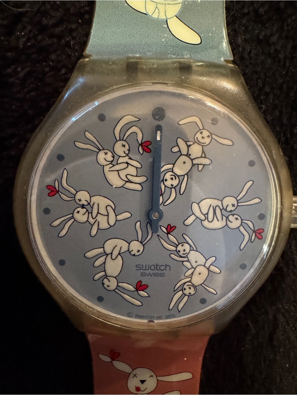 Swatch Blue Bunnysutra RARE Provocative Game Watch
